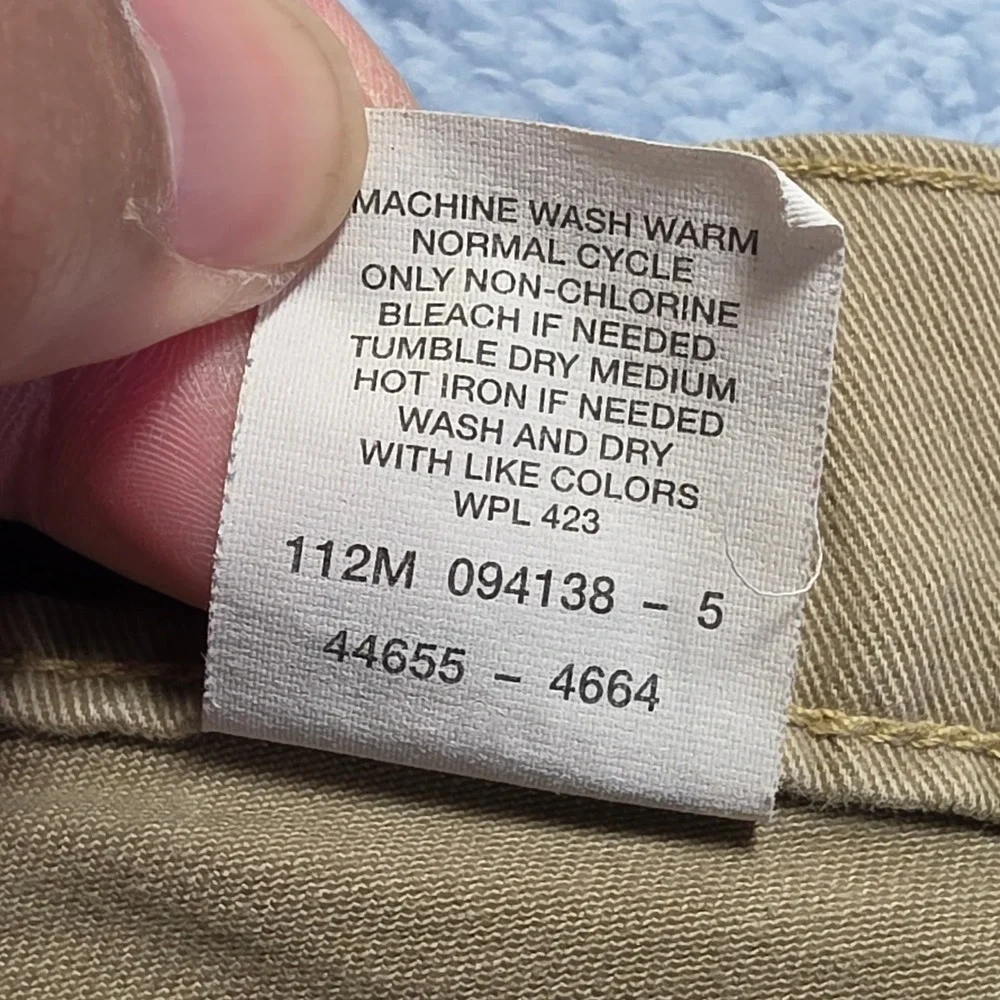Vintage y2k Levi's Silver Tab Khakis Men's 34x30 Tan Baggy Carpenter Cargo Pants